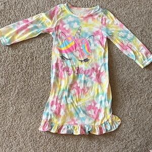Unicorn Dreams Girls Nightgown 4T